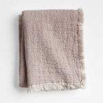 Supersoft Organic Cotton Gauze Classic Mauve Pink Kid Blanket - Paulimo