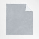 Reversible Mist Blue Chenille Kid Blanket - Paulimo