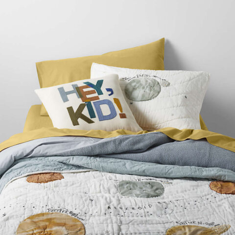 Outer Space Organic Cotton Kids Twin Quilt - Paulimo