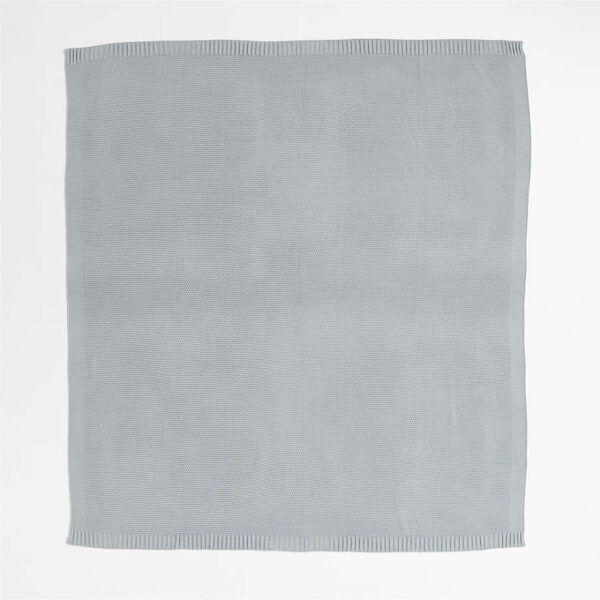 Bubble Knit Mist Blue Kids Bed Blanket - Paulimo