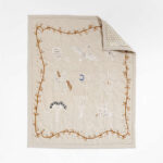 Gwen Embroidered Organic Cotton Baby Crib Quilt by Jeremiah Brent - Paulimo