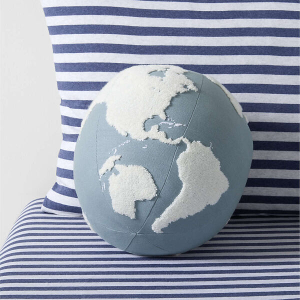 Earth Shaped Tufted Kids Throw Pillow - Paulimo