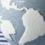 Earth Shaped Tufted Kids Throw Pillow - Paulimo