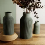 GREEN Teracotta Vase "BOTTLE" - Original and Striking Decor - Perfect for Gifting