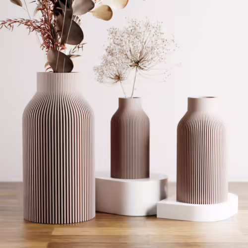 Off White Teracotta Vase "BOTTLE" - Original and Striking Decor - Perfect for Gifting