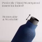 NAVY BLUE Teracotta Vase "BOTTLE" - Original and Striking Decor - Perfect for Gifting