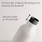 Pure White Teracotta Vase "BOTTLE" - Original and Striking Decor - Perfect for Gifting