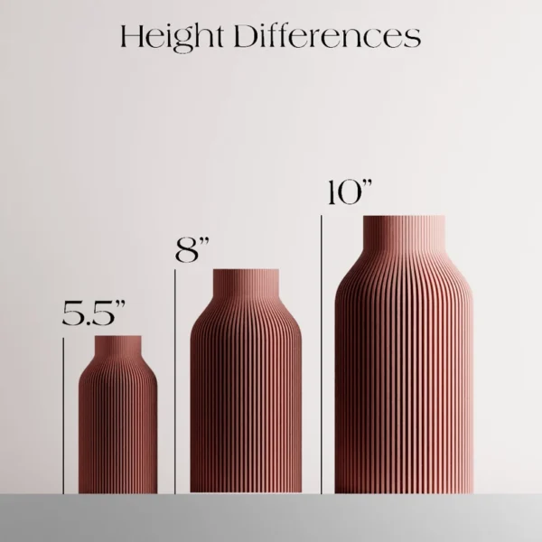 Teracotta Vase "BOTTLE" - Original and Striking Decor - Perfect for Gifting