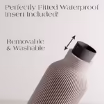 Off White Teracotta Vase "BOTTLE" - Original and Striking Decor - Perfect for Gifting