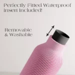 Pink Teracotta Vase "BOTTLE" - Original and Striking Decor - Perfect for Gifting