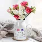 Personalized Sister Gifts Ceramic Vase - Unique Gift Idea for Any Occasion & Home Decoration