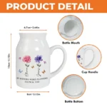 Personalized Sister Gifts Ceramic Vase - Unique Gift Idea for Any Occasion & Home Decoration