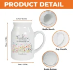 Personalized Teacher Appreciation Ceramic Vase - Unique Gift Idea for Any Occasion & Home Decoration