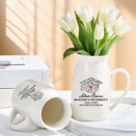 Personalized Campus Map Graduation Ceramic Vase - Unique Gift Idea for Any Occasion & Home Decoration