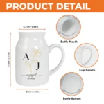 Personalized Engagement Ceramic Vase - Unique Gift Idea for Any Occasion & Home Decoration
