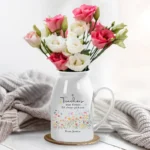 Personalized Teacher Appreciation Ceramic Vase - Unique Gift Idea for Any Occasion & Home Decoration