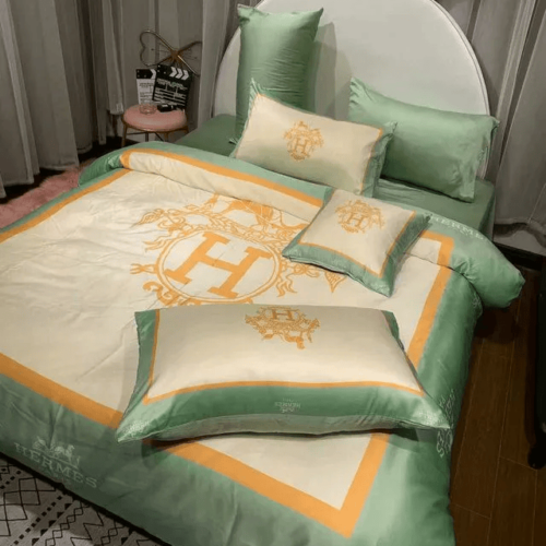 Hermes Light Green Bedding Set - Paulimo