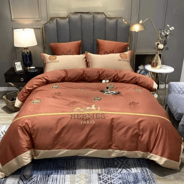 Hermes Pinky High-End Bedding Set Home Decor - Paulimo