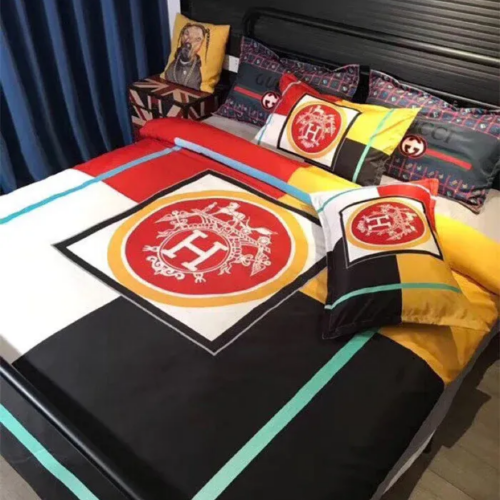 Hermes Mixing Color Bedding Set Duvet Cover Home Decor - Paulimo