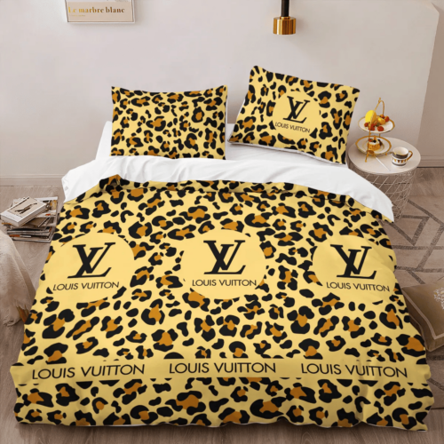 Louis Vuitton Yellow Limited Edition Bedding Set - Paulimo