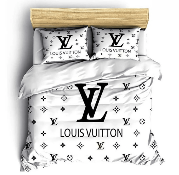 Louis Vuitton White High-End Bedding Set - Paulimo