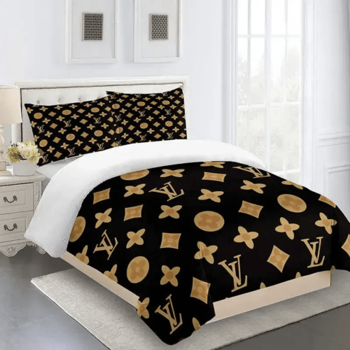 Louis Vuitton Fashion Logo Limited Bedding Set - Paulimo