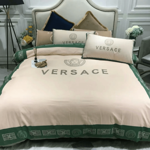 Versace Beige Green Bedding Set - Paulimo
