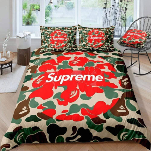 Supreme Patchy Logo Premium Bedding Set - Paulimo