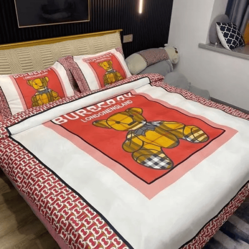 Burberry Bear London England Premium Bedding Set - Paulimo