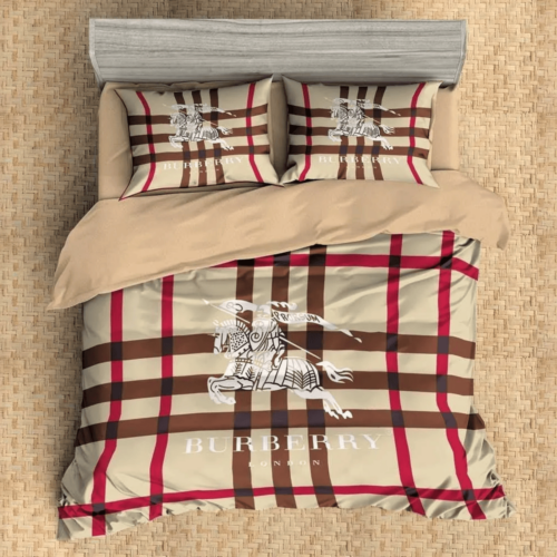 Burberry Fashion Bedding Set Home Decor - Paulimo
