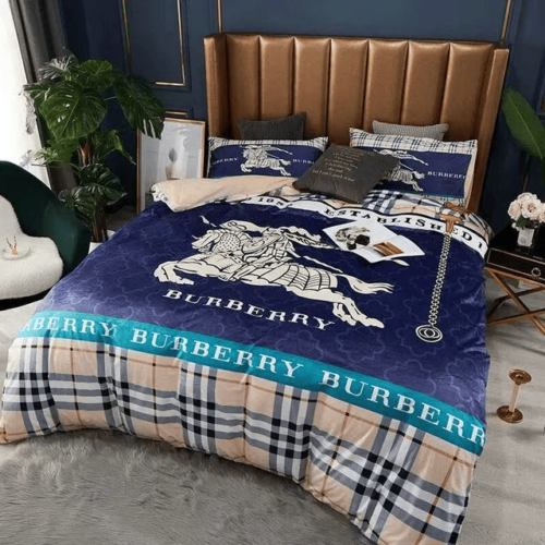 Burberry New Bedding Set Printed Bedding Sets Quilt Sets Duvet Cover - Paulimo