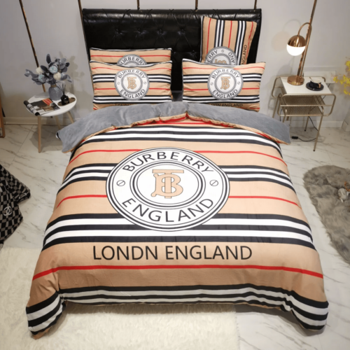 Burberry Bedding Set Duvet Cover Home Decor - Paulimo