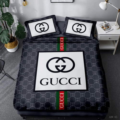 Gucci Navy High-End Bedding Set Home Decor - Paulimo