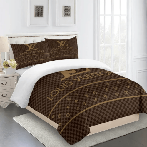 Louis Vuitton Fashion Logo Bedding Set Home Decor 25 - Paulimo