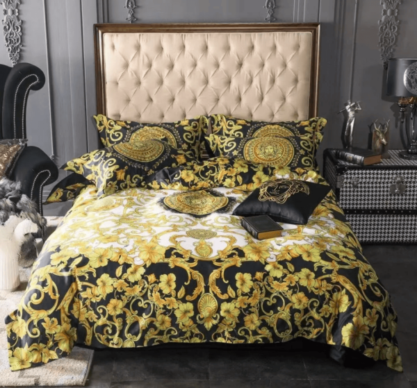 Gianni Versace Gold High-End Bedding Set Home Decor - Paulimo