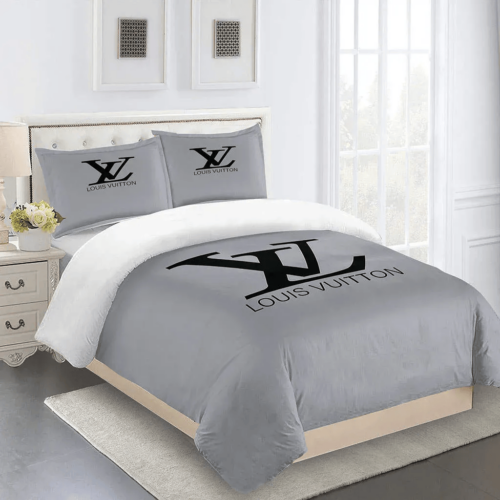 Louis Vuitton Fashion Logo Bedding Set Duvet Cover Home Decor 20 - Paulimo