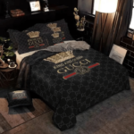Gucci King And Queen High-End Bedding Set Home Decor - Paulimo