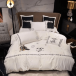 Chanel White High-End Bedding Set Home Decor - Paulimo