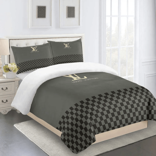 Louis Vuitton Fashion Logo Bedding Set Duvet Cover Home Decor 29 - Paulimo