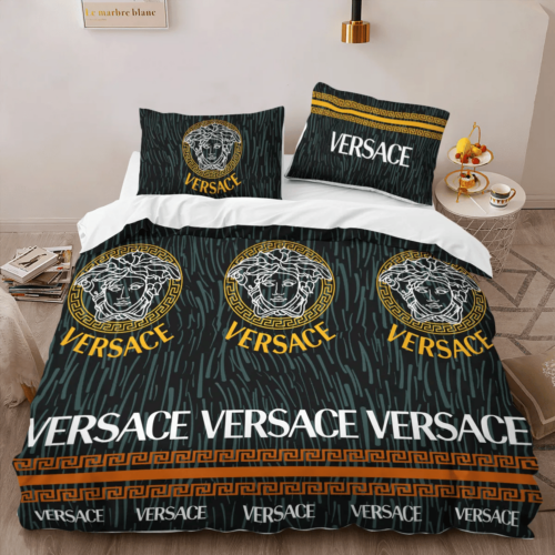 Versace Hot Logo High-End Bedding Set LV Home Decor - Paulimo