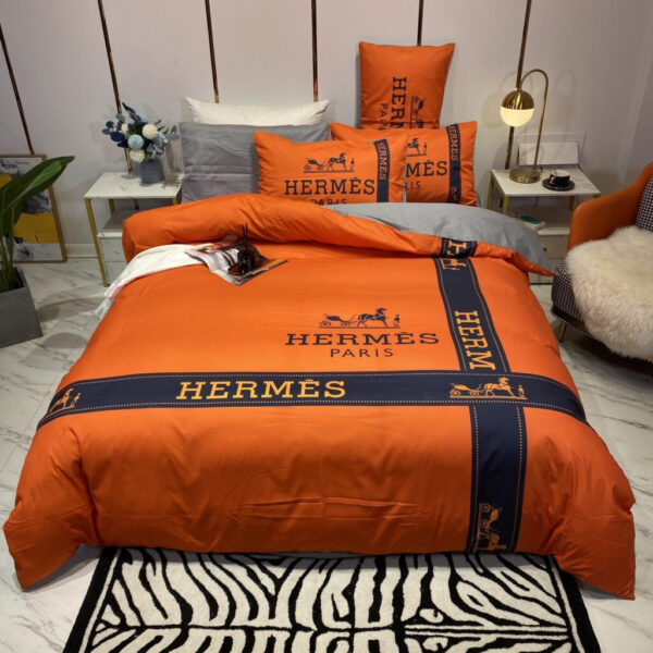 Hermes Paris High-End Bedding Set Home Decor - Paulimo