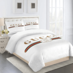 Gucci White Bedding Set Duvet Cover Home Decor- Wenlisa