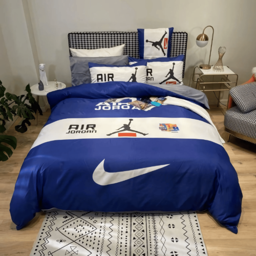 Nike Air Jordan Fashion Logo Bedding Set Home Decor - Paulimo