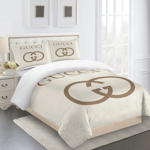 Gucci Beige High-End Bedding Set Home Decor - Paulimo