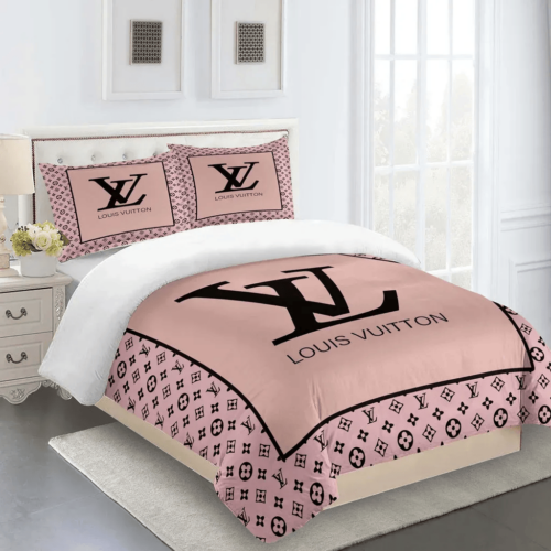 Louis Vuitton Fashion Logo Bedding Set Duvet Cover Home Decor 27 - Paulimo
